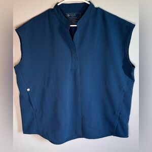 FIGS Rafaela Oversized Scrub Top Teal Blue Size M